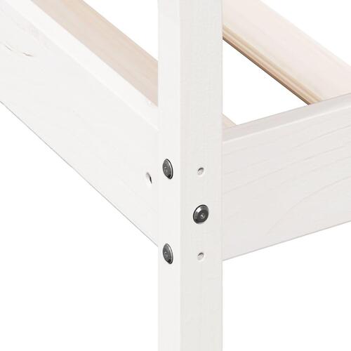 Daybed uden madras 90x190 cm massivt fyrretræ hvid