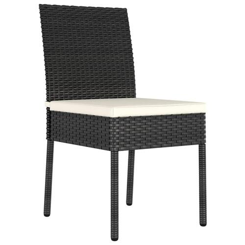 Havestole 2 stk. polyrattan sort
