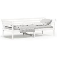 Daybed uden madras 80x200 cm massivt fyrretræ hvid