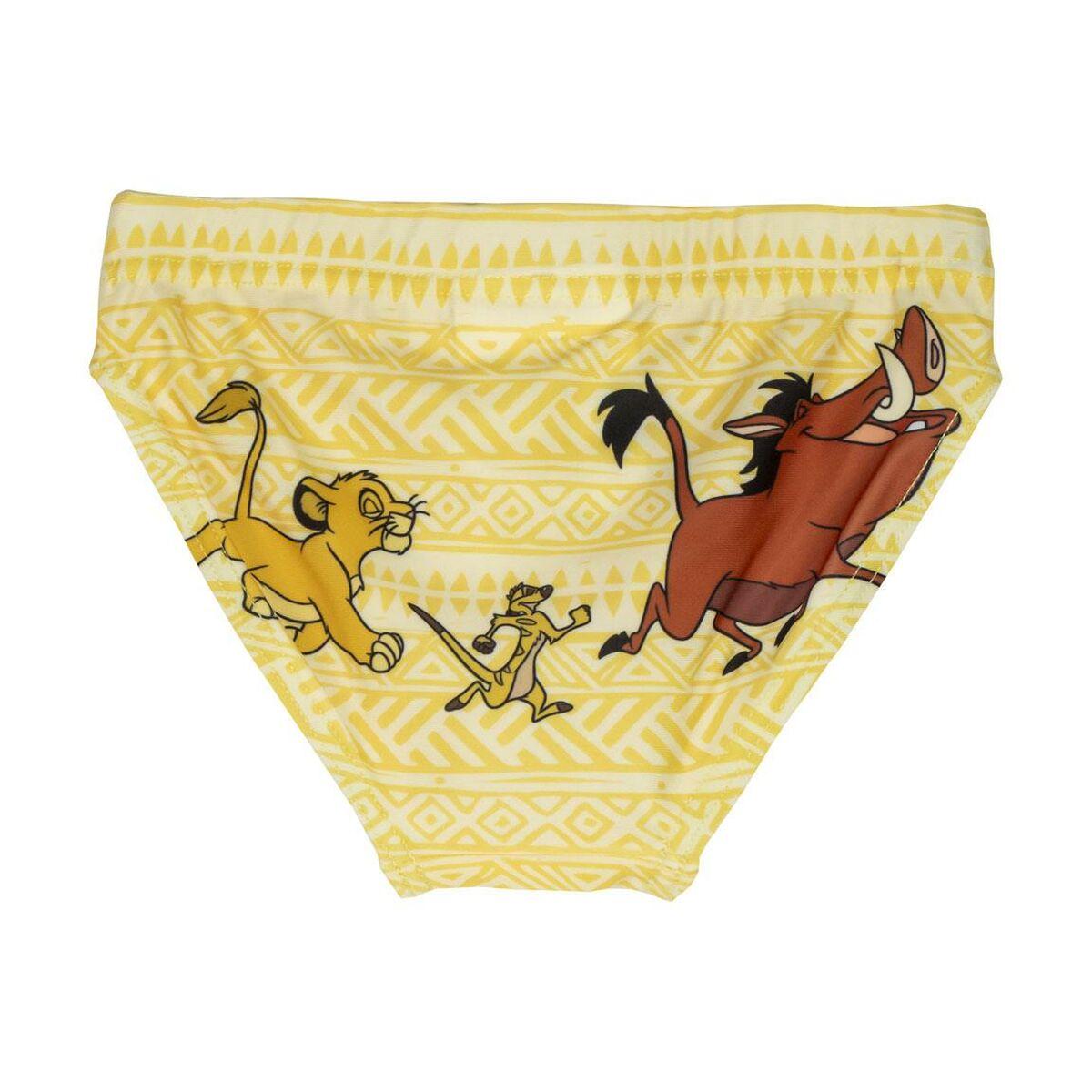 Badetøj til Børn The Lion King Gul 5 år