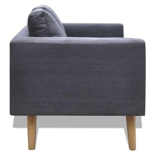 Sofa 2-pers. stof mørkegrå