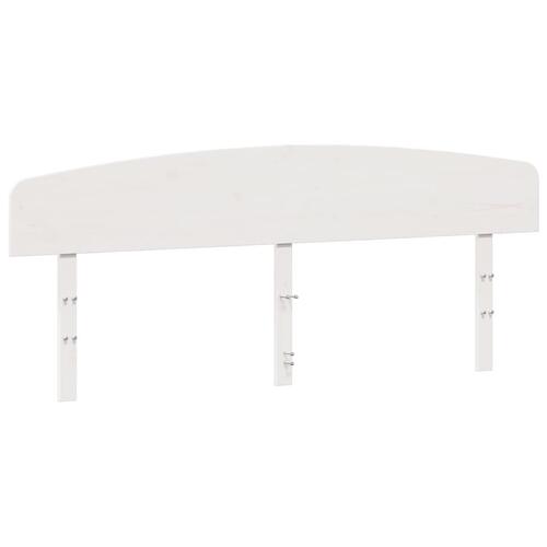 Sengegavl 200 cm massivt fyrretræ hvid