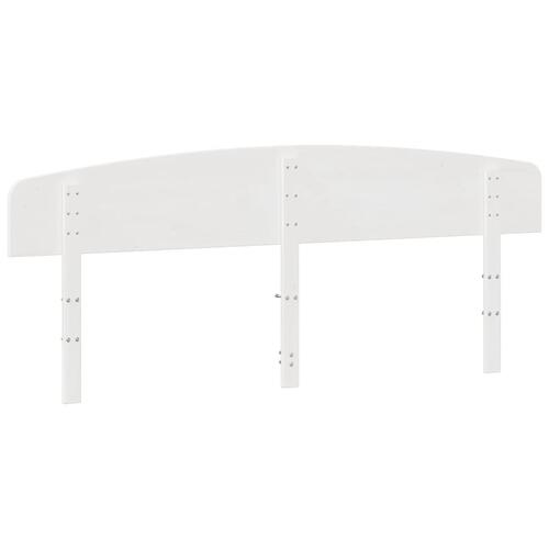 Sengegavl 200 cm massivt fyrretræ hvid