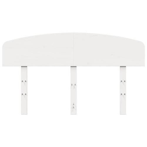 Sengegavl 120 cm massivt fyrretræ hvid