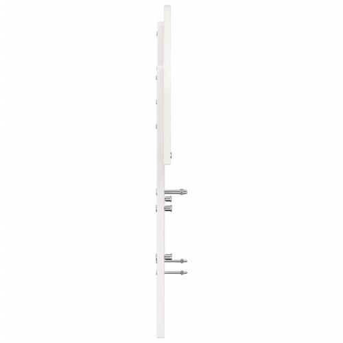 Sengegavl 120 cm massivt fyrretræ hvid