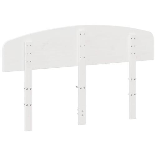 Sengegavl 120 cm massivt fyrretræ hvid