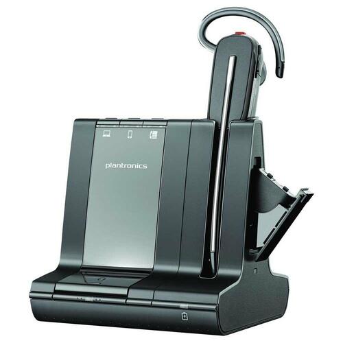 Hovedtelefoner med mikrofon Poly Savi 8245 Uc Sort