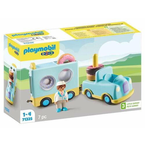 Playset Playmobil Lastbil Donut 7 Dele