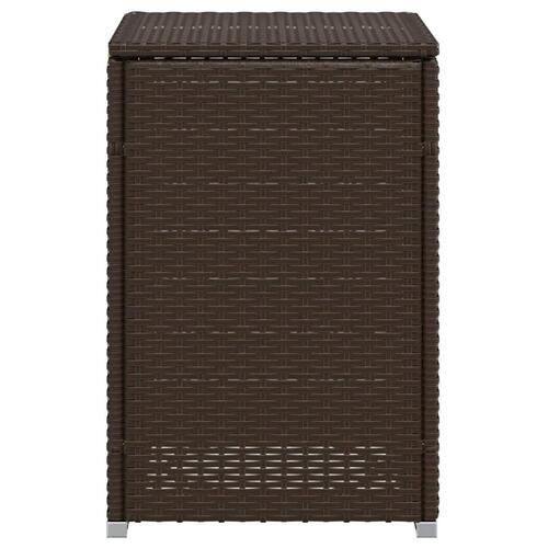 Gasflaskeskjuler 40x40x60 cm polyrattan brun