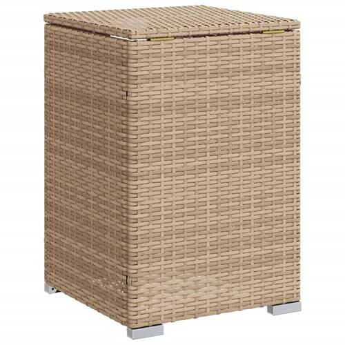 Gasflaskeskjuler 40x40x60 cm polyrattan beige