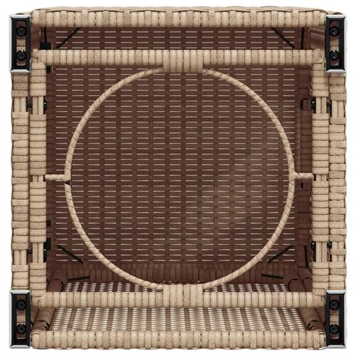 Gasflaskeskjuler 40x40x60 cm polyrattan beige