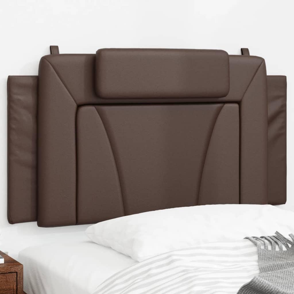 Gavlpude 100 cm kunstlæder brun