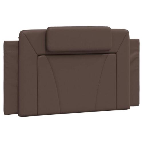 Gavlpude 100 cm kunstlæder brun