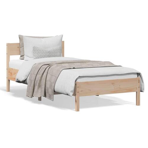 Sengeramme uden madras 100x200 cm massivt fyrretræ
