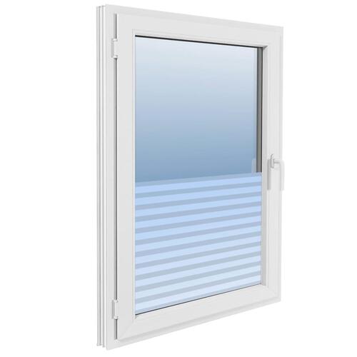 Vinduesfolie stribet PVC matteret