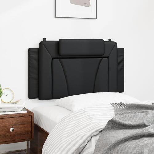 Gavlpude 100 cm kunstlæder sort