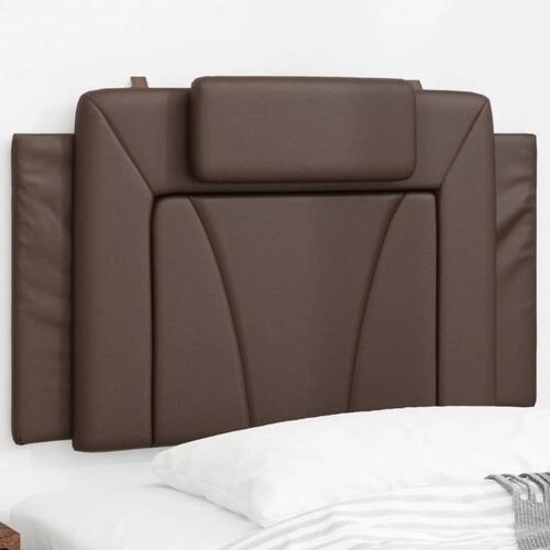 Gavlpude 90 cm kunstlæder brun