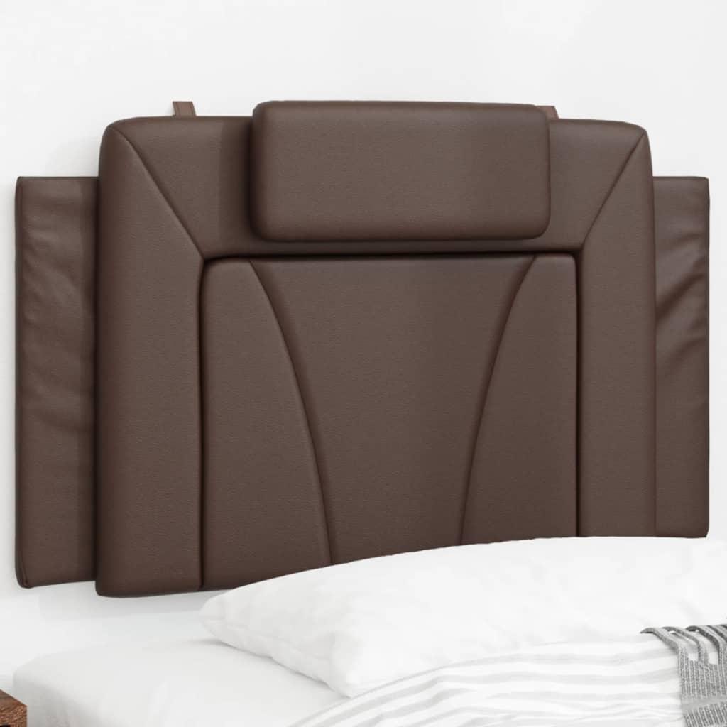 Gavlpude 90 cm kunstlæder brun