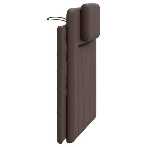 Gavlpude 90 cm kunstlæder brun