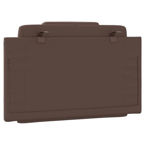 Gavlpude 90 cm kunstlæder brun