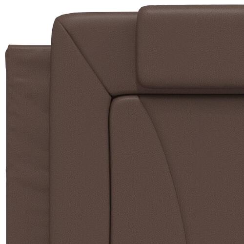 Gavlpude 90 cm kunstlæder brun