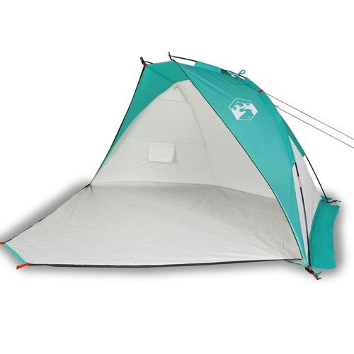 Strandtelt 268x223x125 cm 185T polyester havgrøn
