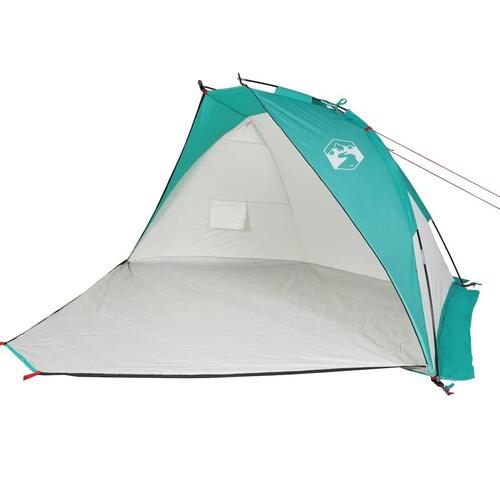 Strandtelt 268x223x125 cm 185T polyester havgrøn