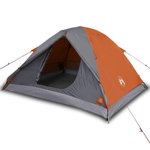3-personers campingtelt vandafvisende kuppel orange