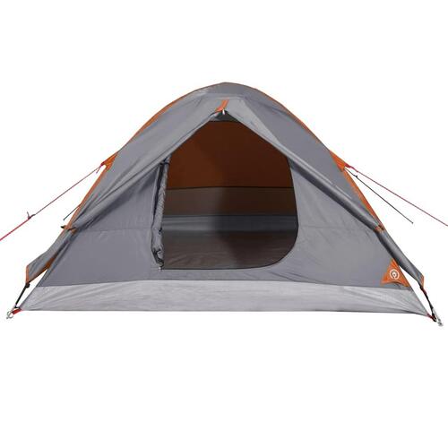 3-personers campingtelt vandafvisende kuppel orange