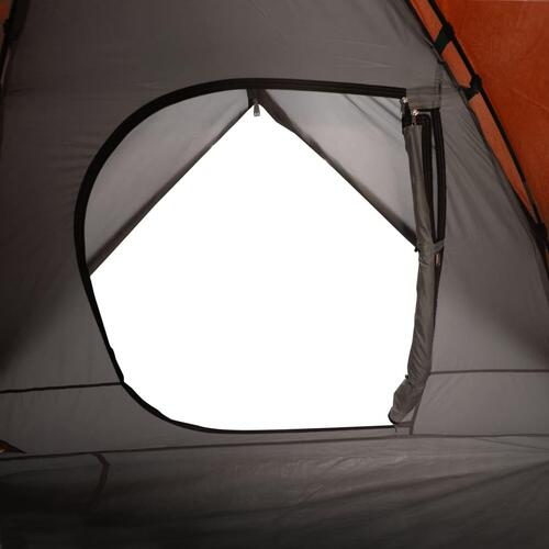 3-personers campingtelt vandafvisende kuppel orange