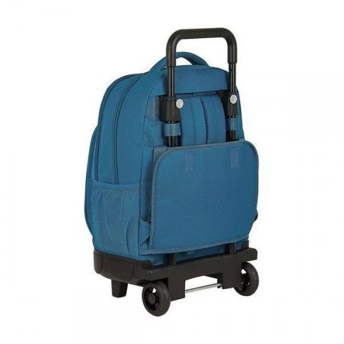 BlackFit8 skolerygsæk med hjul Compact Egeo - blå 33 × 45 × 22 cm