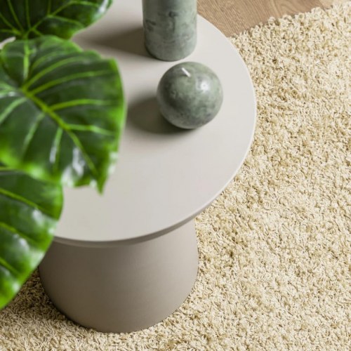 Shaggy gulvtæppe PAMPLONA 60x110 cm høj luv guldfarvet