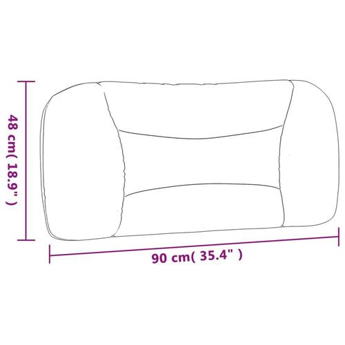 Gavlpude 90 cm stof gråbrun