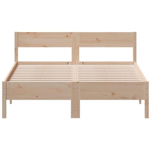 Sengeramme uden madras 120x200 cm massivt fyrretræ