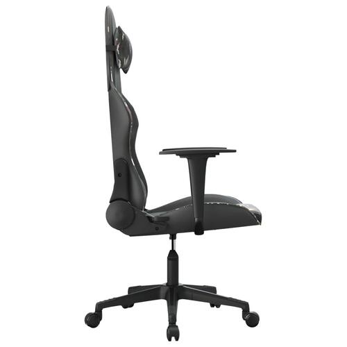 Gamingstol m. massagefunktion kunstlæder sort og camouflage