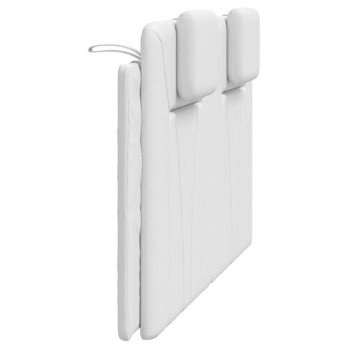 Gavlpude 120 cm kunstlæder hvid