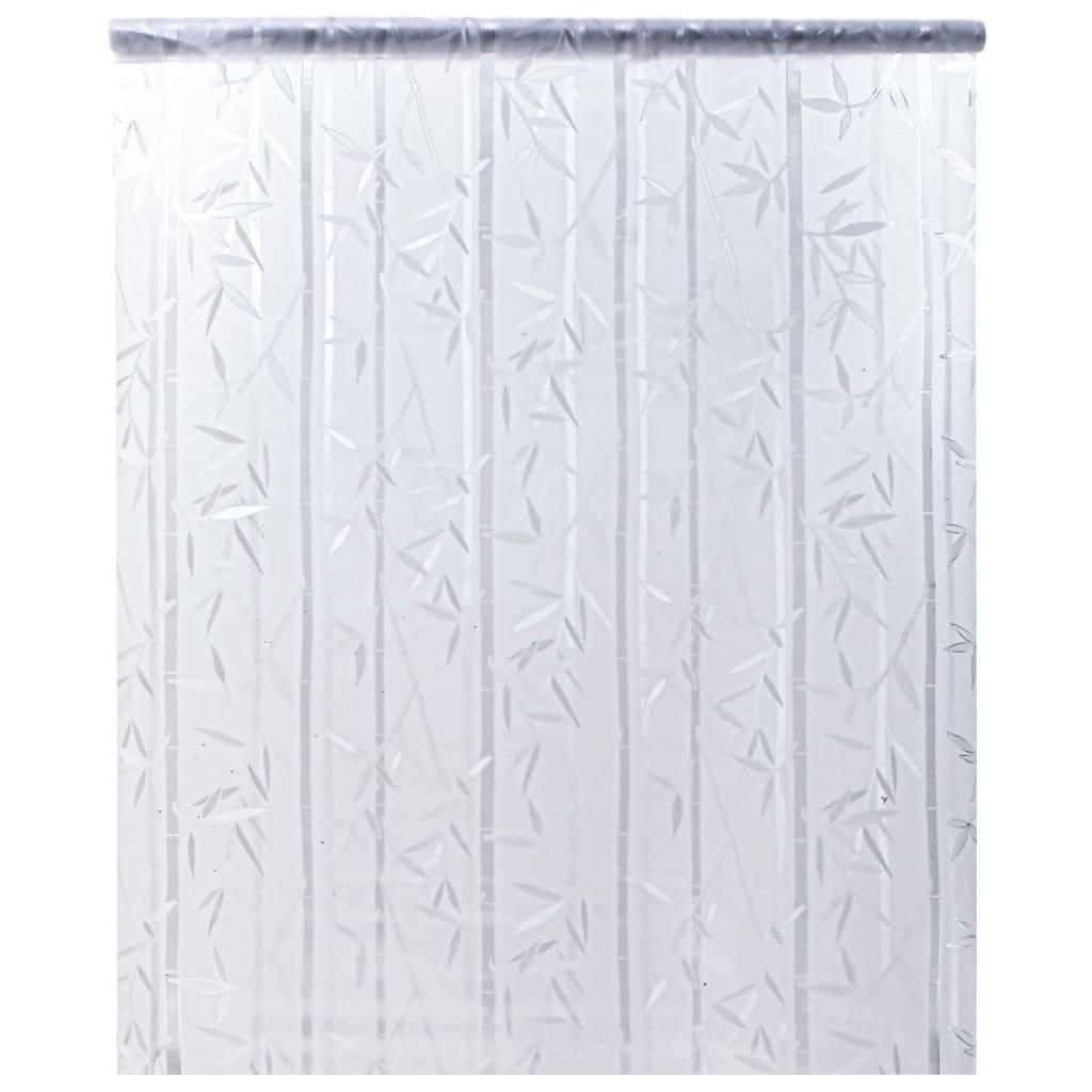 Vinduesfolie 60x500 cm PVC bambusmønster matteret