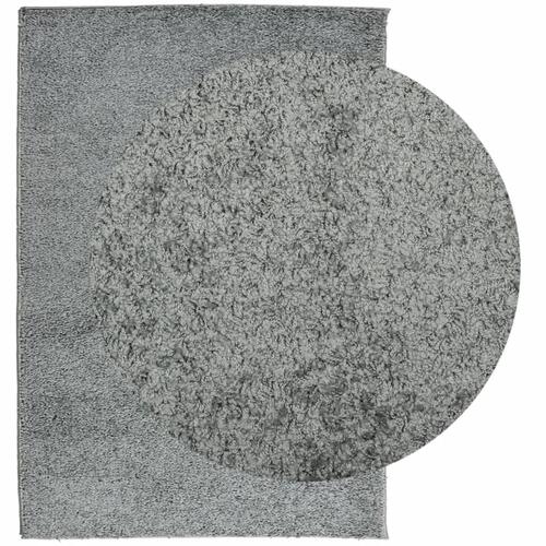 Shaggy gulvtæppe PAMPLONA 120x170 cm høj luv grøn