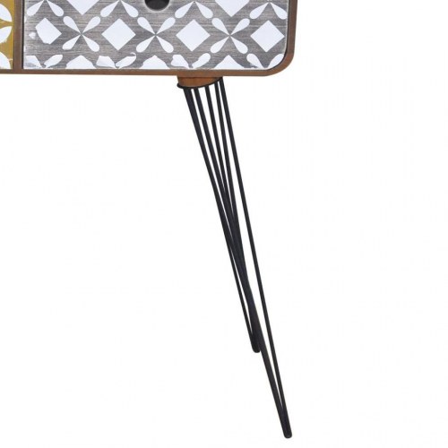 Konsolbord med 3 skuffer brun