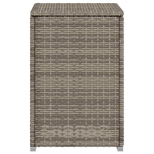 Gasflaskeskjuler 40x40x60 cm polyrattan grå