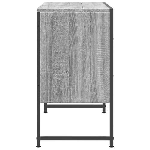 Underskab til håndvask 80x33x60 cm konstrueret træ grå sonoma