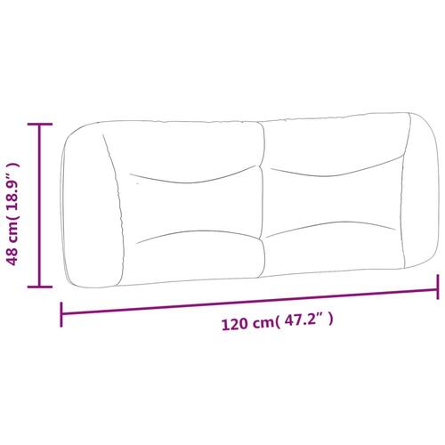 Gavlpude 120 cm stof gråbrun