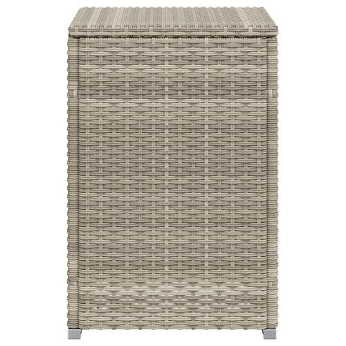 Gasflaskeskjuler 40x40x60 cm polyrattan lysegrå