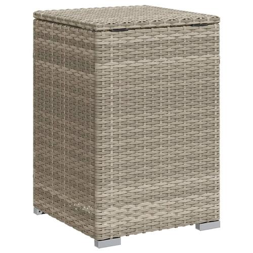 Gasflaskeskjuler 40x40x60 cm polyrattan lysegrå