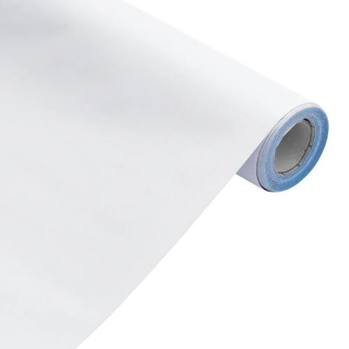 Selvklæbende folie til møbler 90x500 cm PVC mat hvid