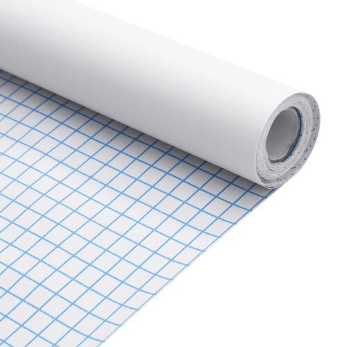 Selvklæbende folie til møbler 90x500 cm PVC mat hvid