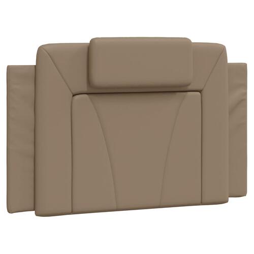 Gavlpude 80 cm kunstlæder cappuccinofarvet