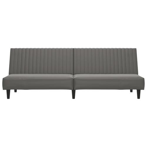 2-personers sovesofa kunstlæder grå