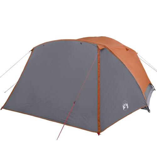 4-personers campingtelt med fortelt vandafvisende orange