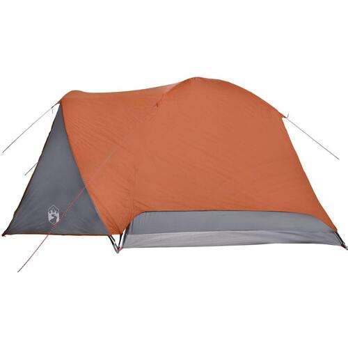 4-personers campingtelt med fortelt vandafvisende orange